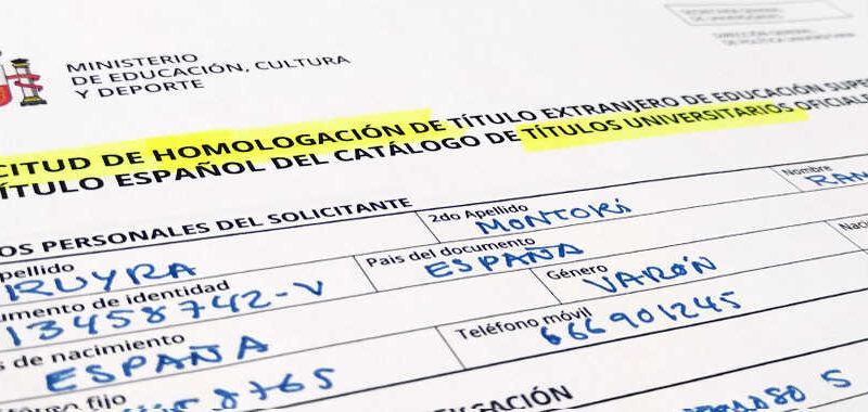 Requisitos para Homologar Titulo en España