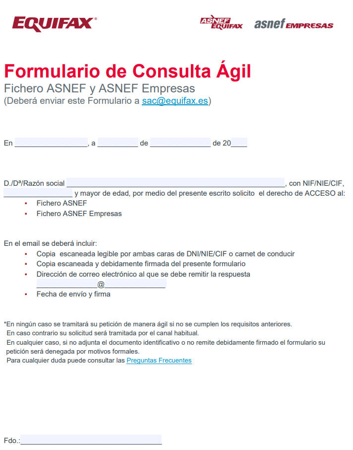 ¿Cómo incluir a una persona en el ASNEF?