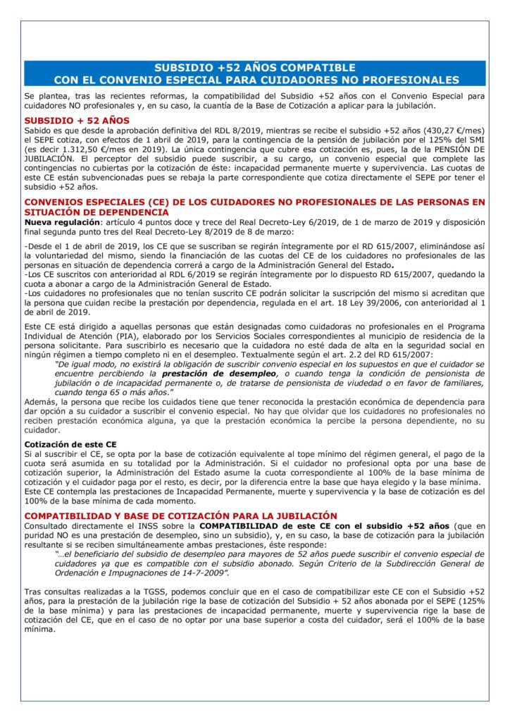 ¿Cómo suscribirse al convenio especial de cuidadores no profesionales?