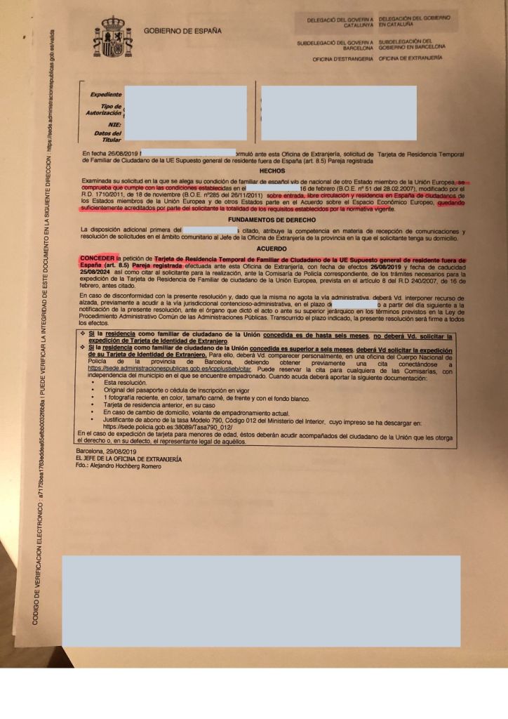 ¿Cómo obtener la residencia por pareja de hecho?